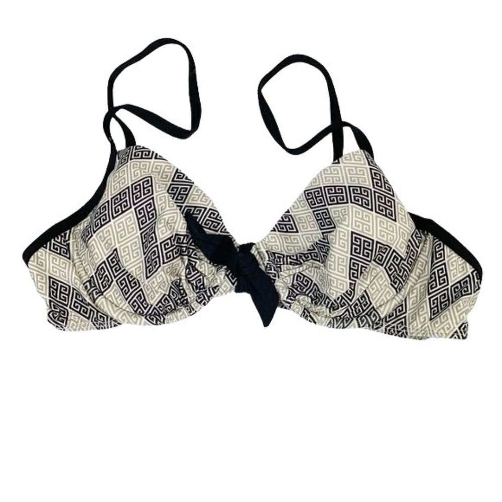 Antonio Melani Small Bikini Swim Top NWT Swim Underwire Push Up Chevron Stripe B